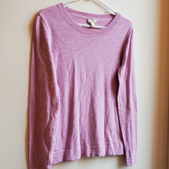 J. Crew Sweaters - J. Crew Pink Crew Neck Summer Sweater Size Small